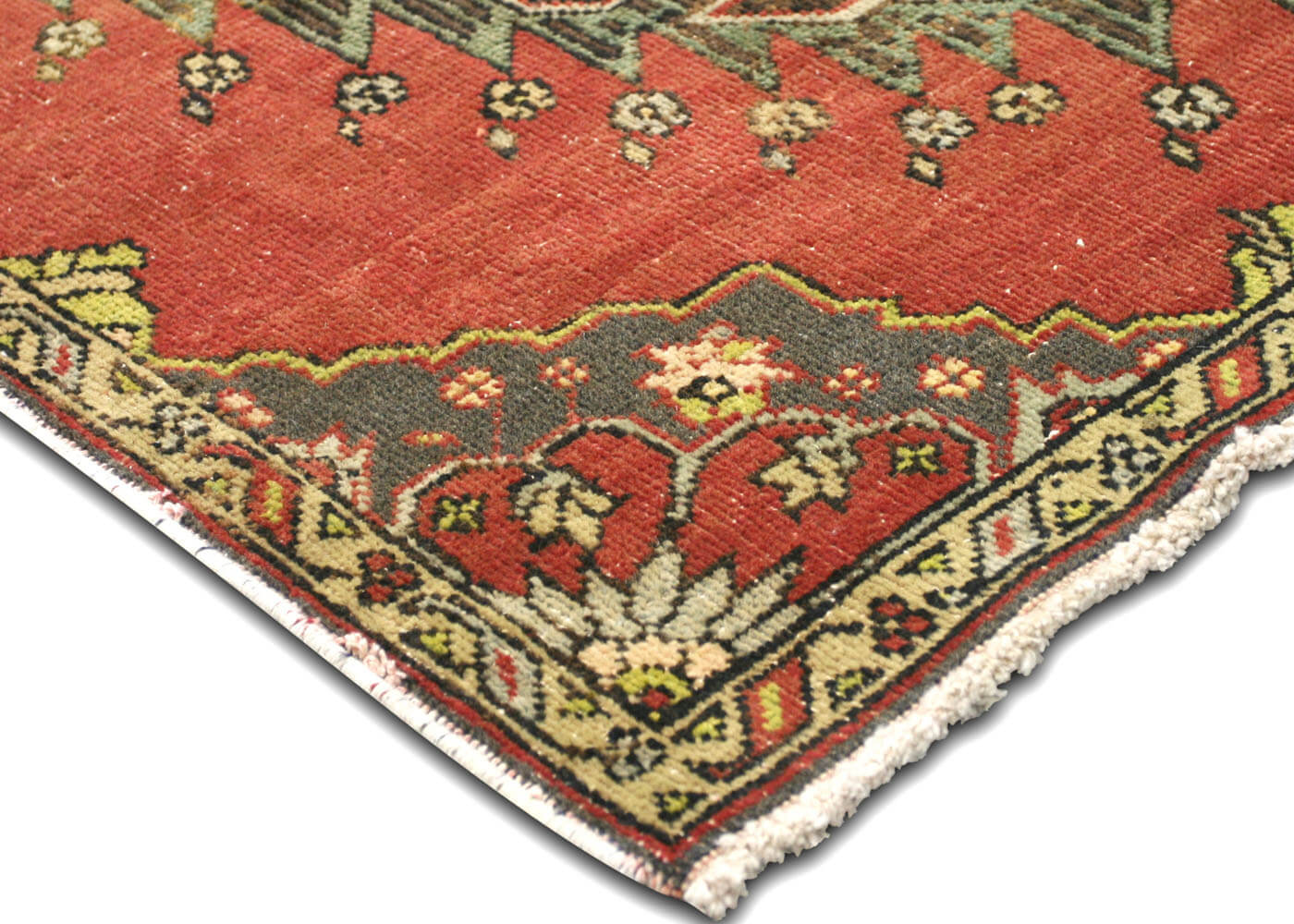 Vintage Turkish Oushak Runner - 3'7" x 13'