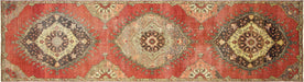 Vintage Turkish Oushak Runner - 3'7" x 13'