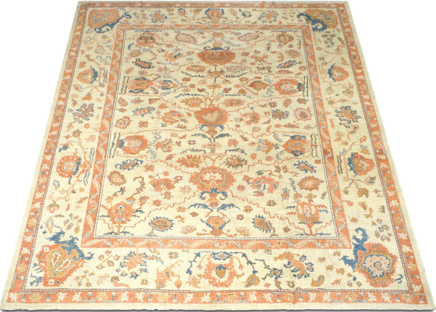 Vintage Turkish Oushak Rug - 10'8" x 13'10"