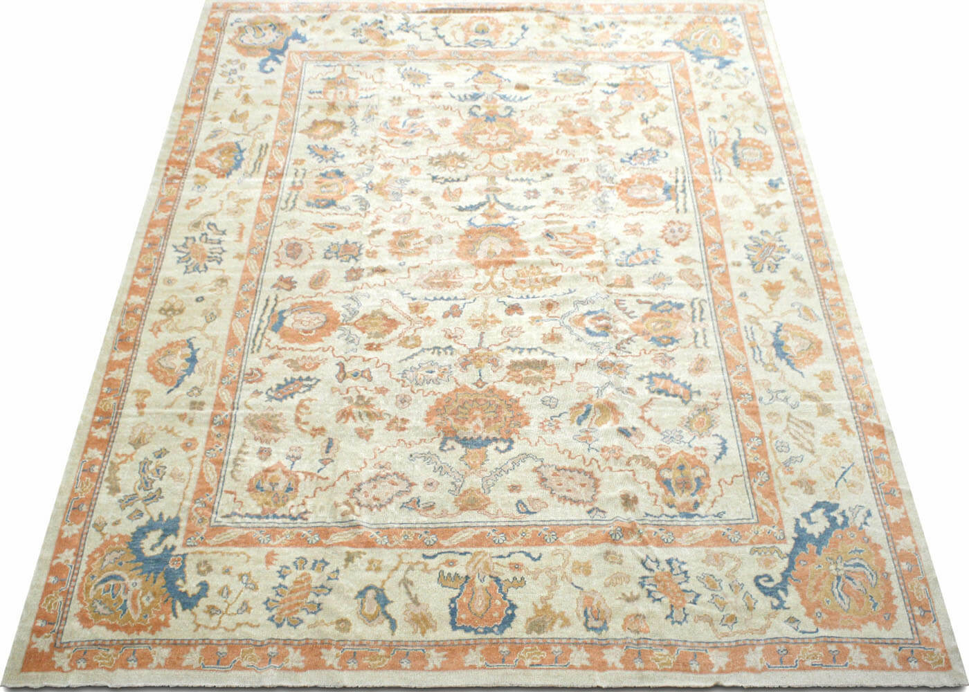 Vintage Turkish Oushak Rug - 10'8" x 13'10"