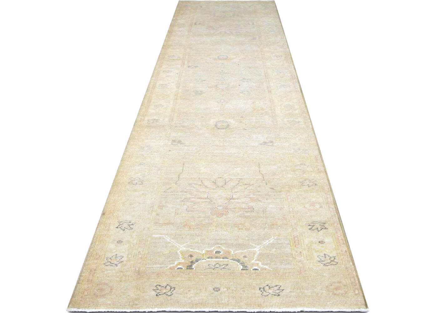 Vintage Egyptian Tabriz Runner - 2'4" x 10'