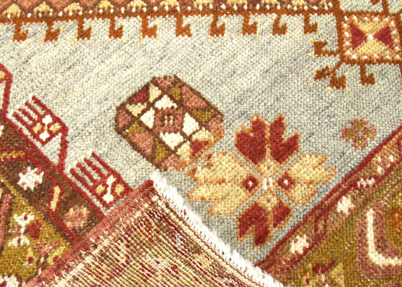 Vintage Turkish Oushak Rug - 3'8" x 6'2"