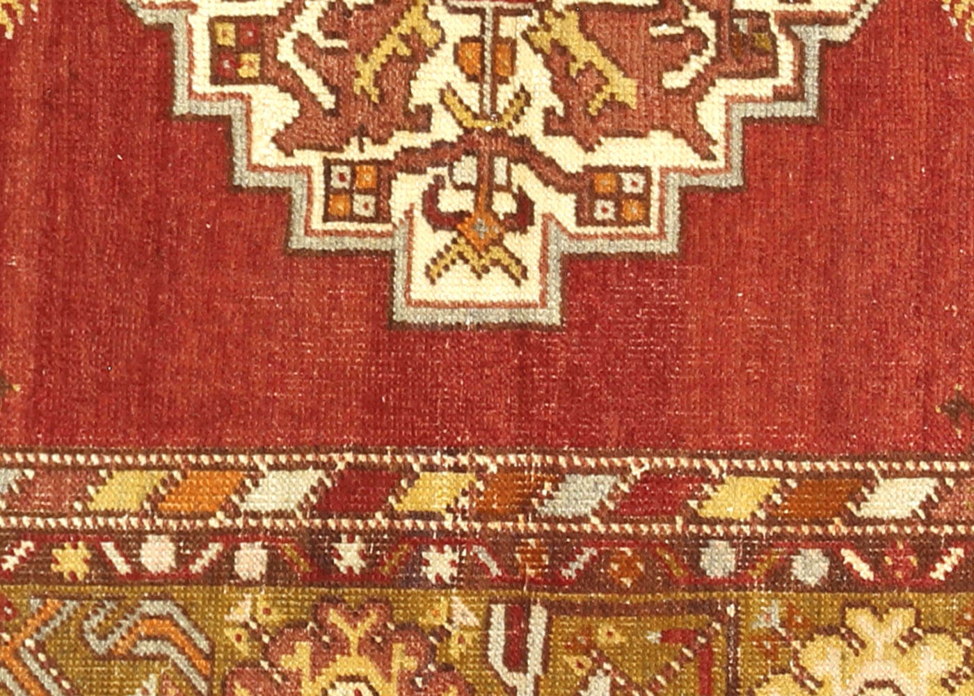 Vintage Turkish Oushak Rug - 3'8" x 6'2"
