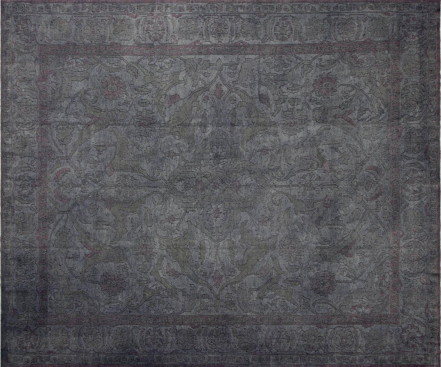 Vintage Afghan Soumak OverDyed Carpet - 12'2" x 14'5"