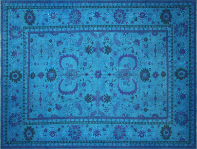 Vintage Afghan Soumak OverDyed Carpet - 10'3" x 13'4"