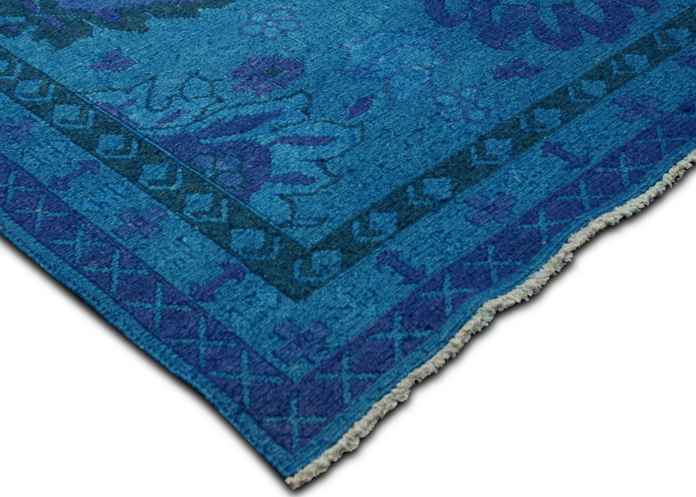 Vintage Afghan Soumak OverDyed Rug - 10'3" x 13'4"