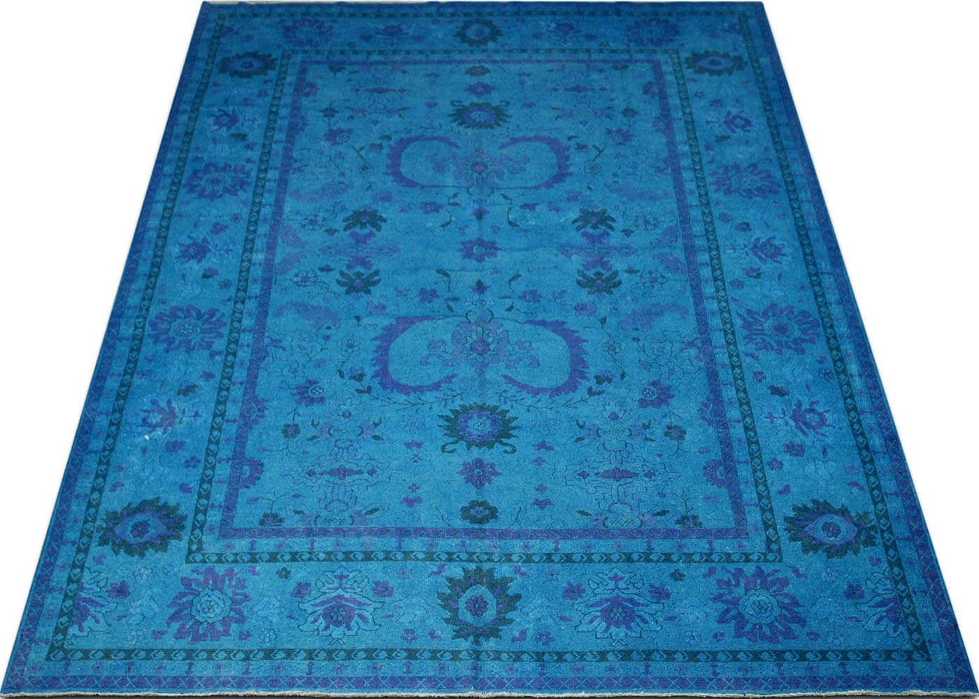 Vintage Afghan Soumak OverDyed Rug - 10'3" x 13'4"