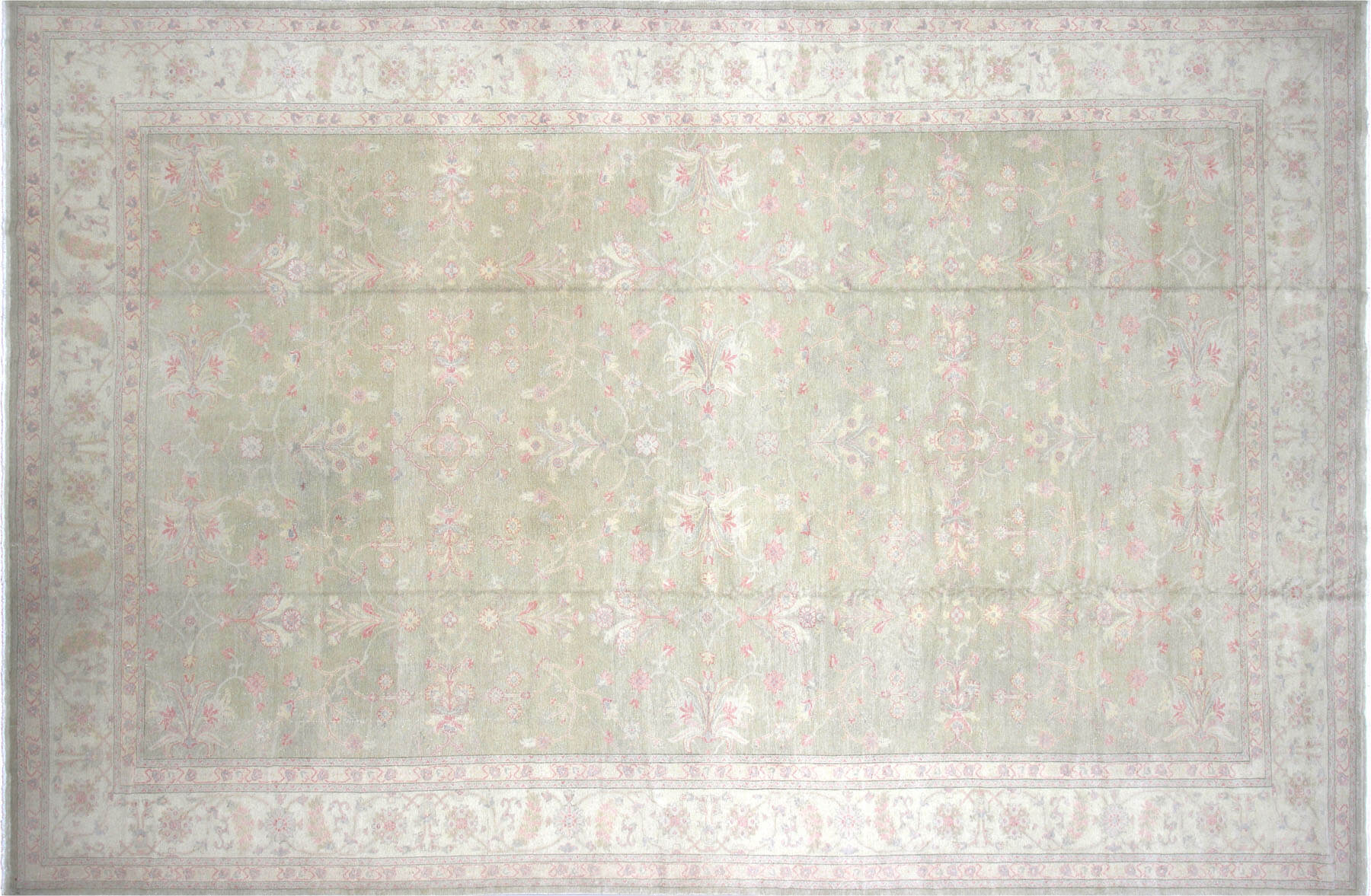 Recently Woven Turkish Oushak Carpet - 11'8" x 17'10"