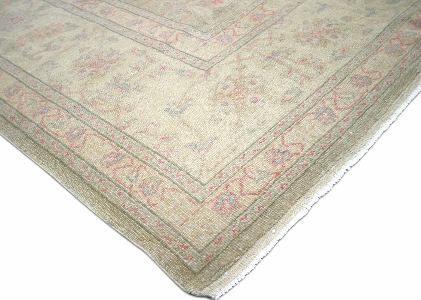 Vintage Turkish Oushak Rug - 11'8" x 17'10"