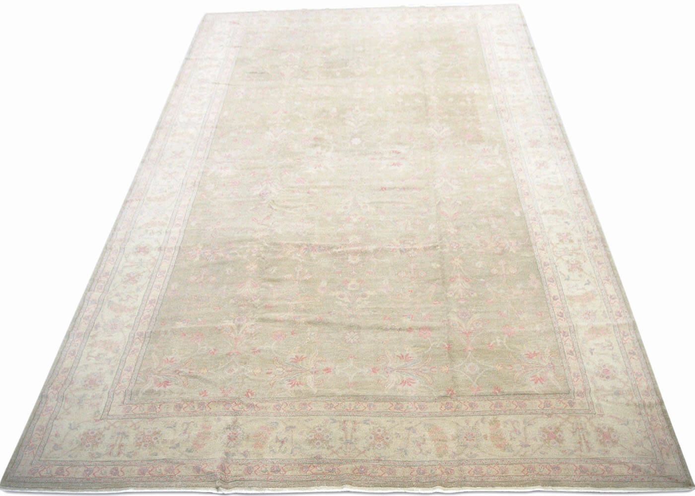 Vintage Turkish Oushak Rug - 11'8" x 17'10"