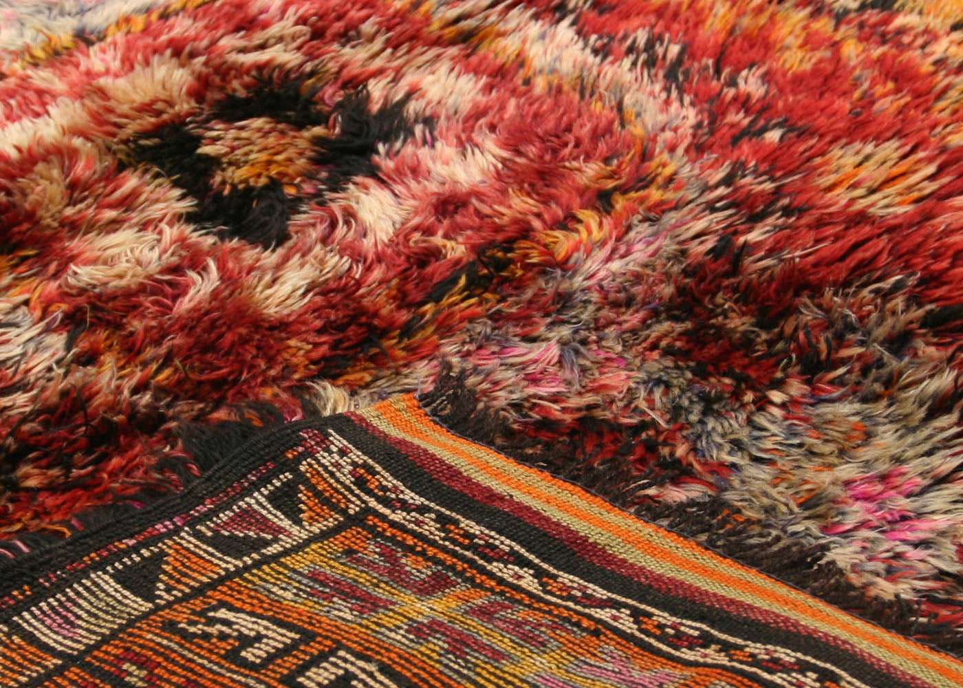 Vintage Turkish Tulu Rug - 4'3" x 5'6"