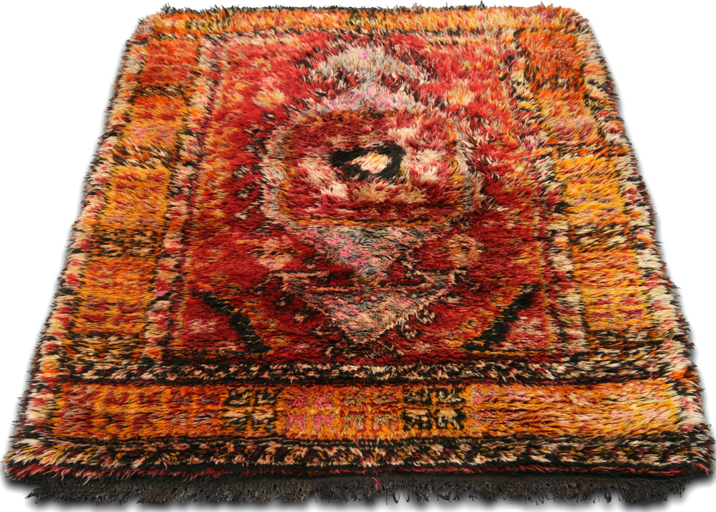 Vintage Turkish Tulu Rug - 4'3" x 5'6"