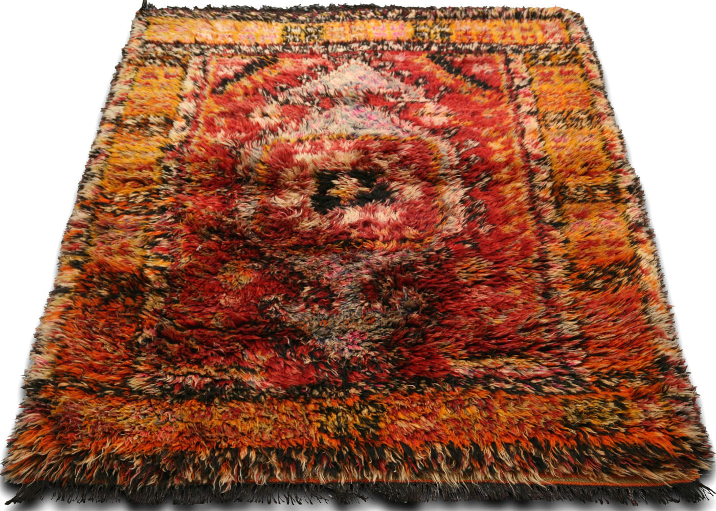 Vintage Turkish Tulu Rug - 4'3" x 5'6"