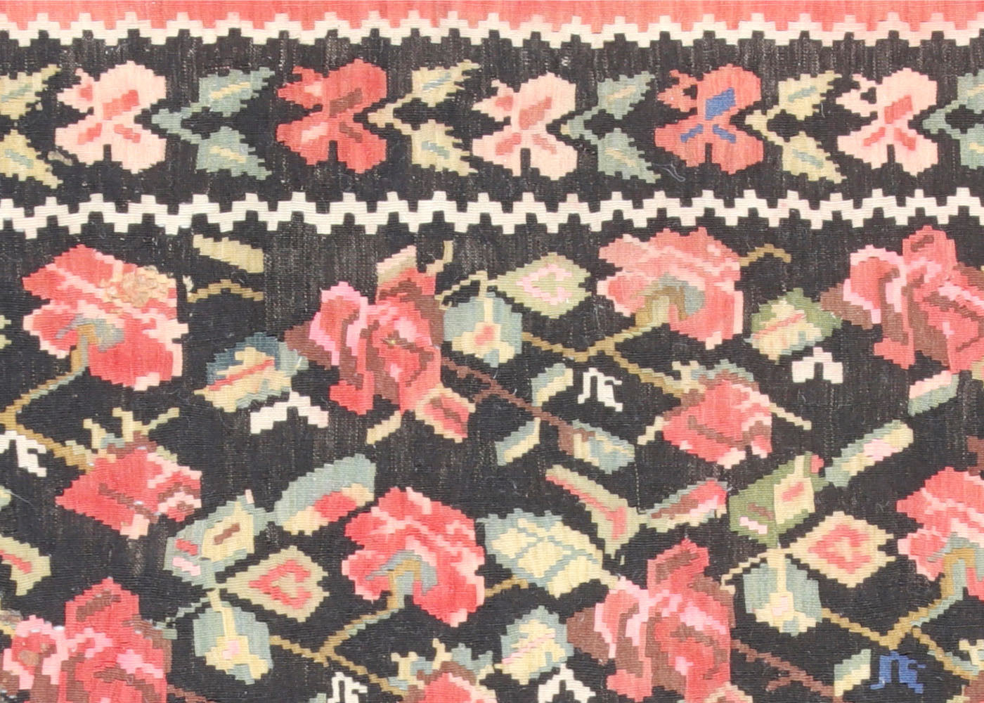 Semi Antique Caucasian Kilim - 5'8" x 8'