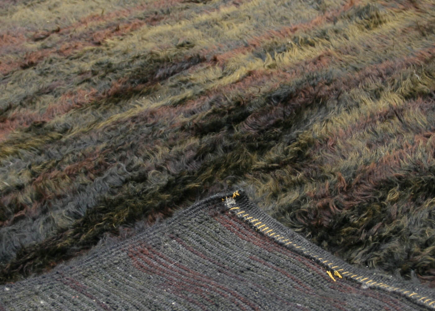 Vintage Turkish Shag Rug - 5'5" x 8'