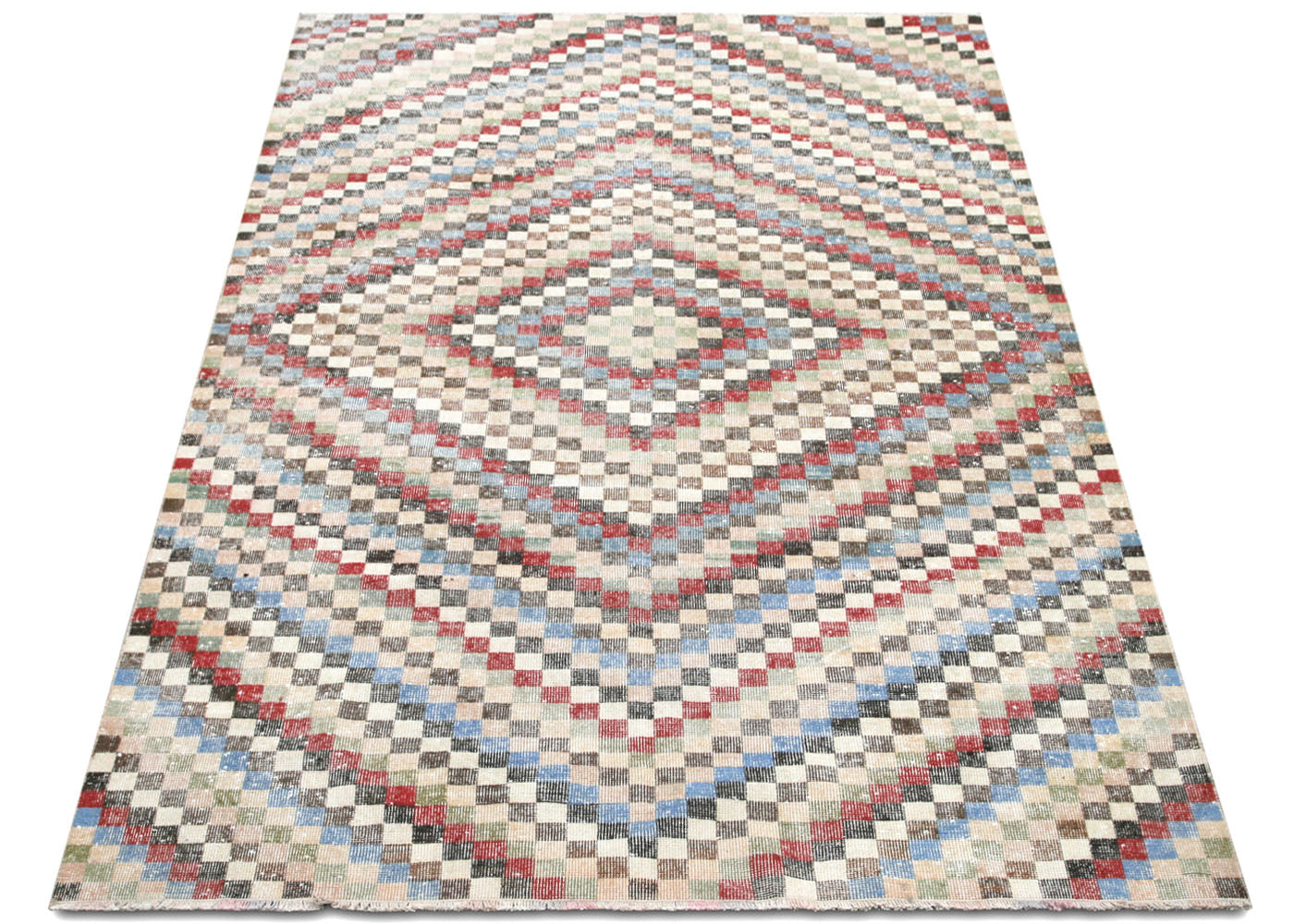 Vintage Turkish Mid-Century Modern Rug - 6'3" x 9'5"