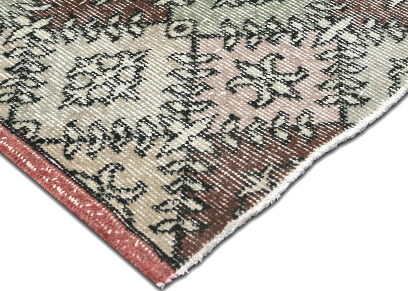 Vintage Turkish Mid-Century-Modern Rug - 4'6" x 7'8"