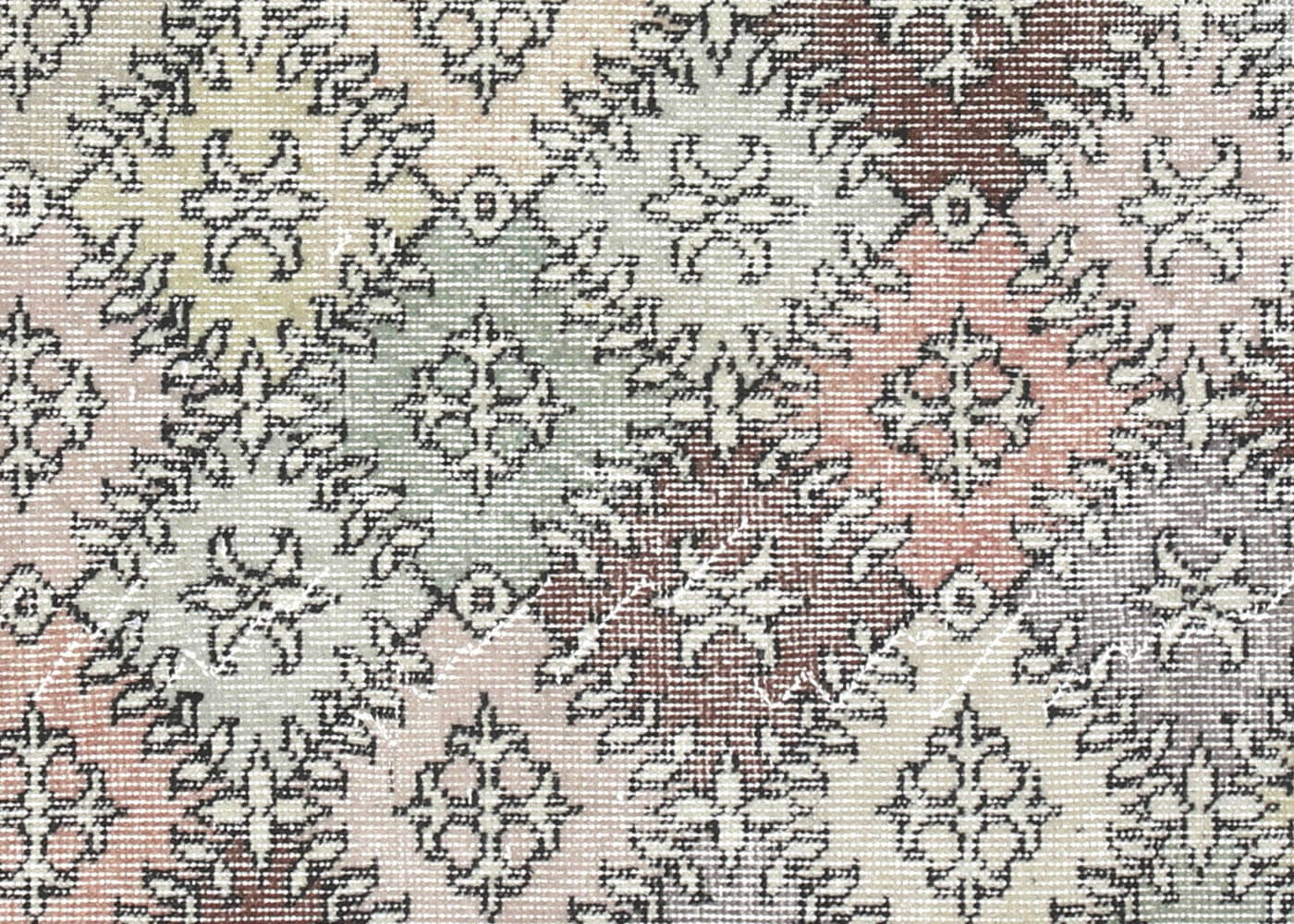 Vintage Turkish Mid-Century-Modern Rug - 4'6" x 7'8"