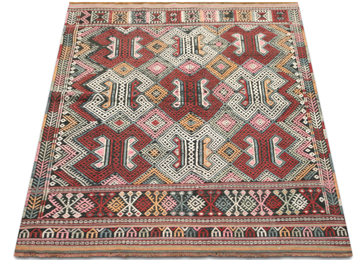 Vintage Turkish Kilim - 3'8" x 4'7"