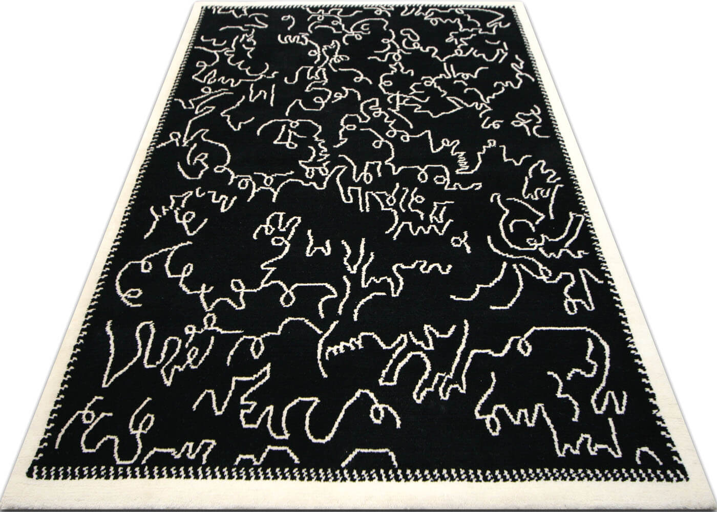 Vintage Tibetan Berber Rug - 4'3" x 6'1"