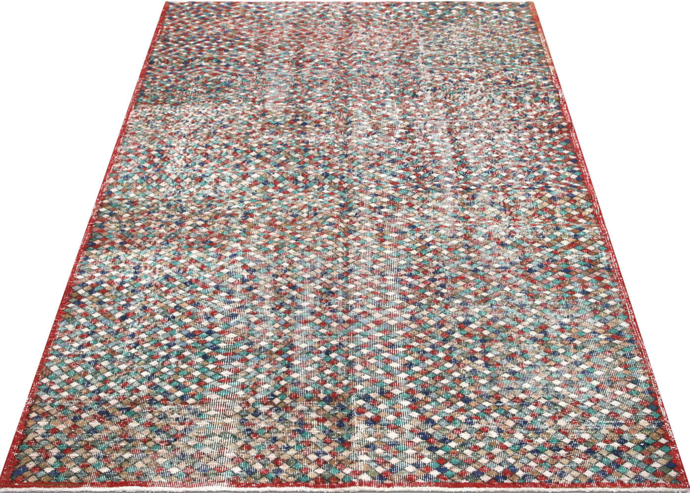 Vintage Turkish Mid-Century-Modern Rug - 5'10" x 9'6"
