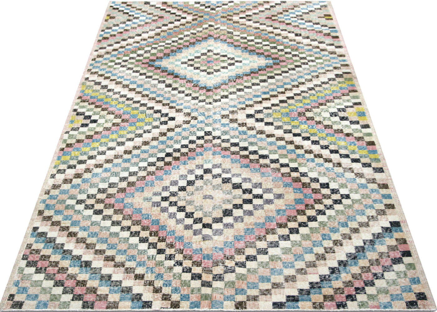 Vintage Turkish Mid-Century-Modern Rug - 5'3" x 9'5"