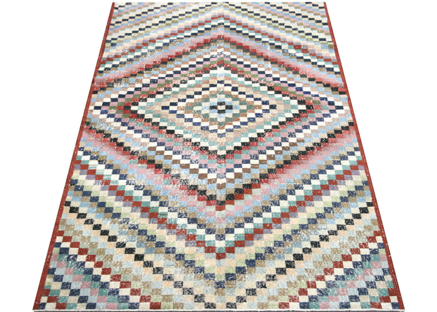 Vintage Turkish Mid-Century Modern Rug - 5' x 9'5"