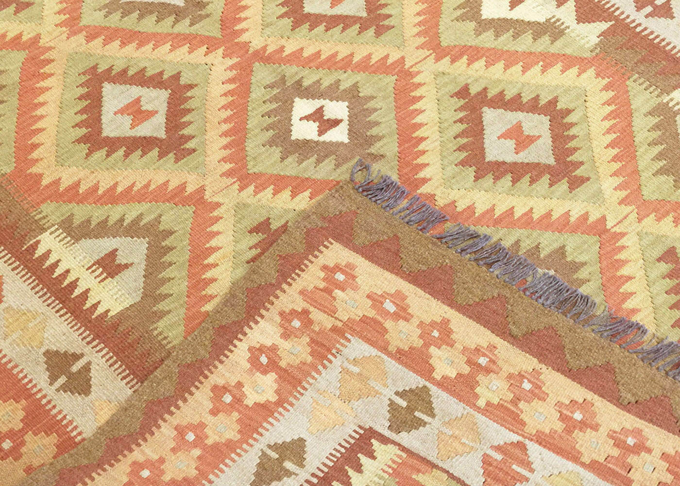 Vintage Afghan Maimana Kilim - 4'9" x 8'2"
