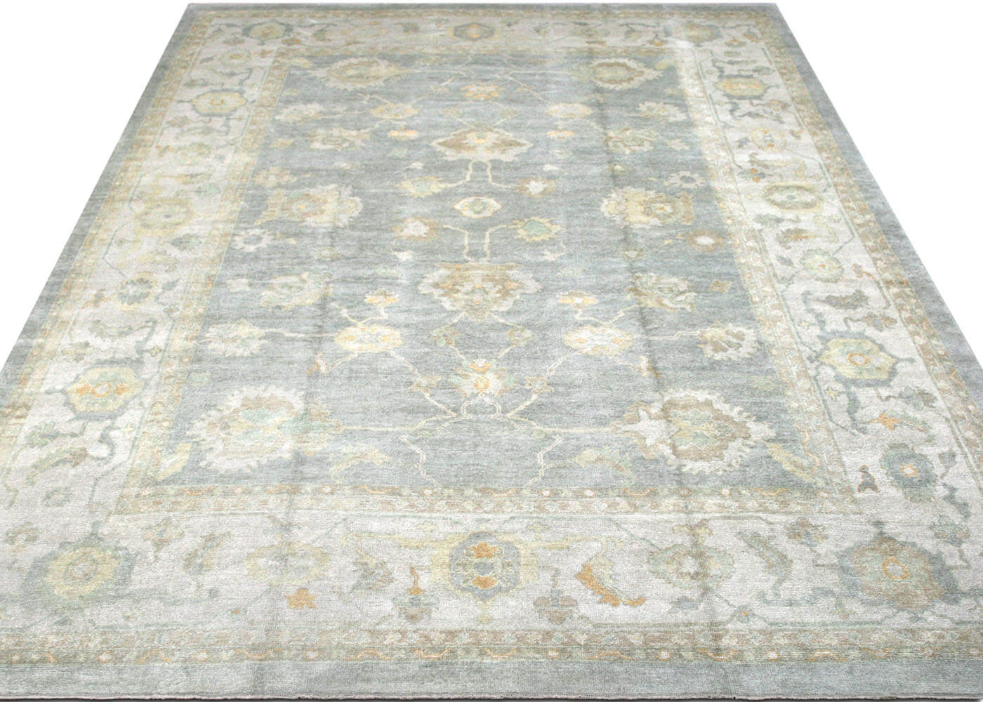 Vintage Turkish Oushak Rug - 12'2" x 17'10"