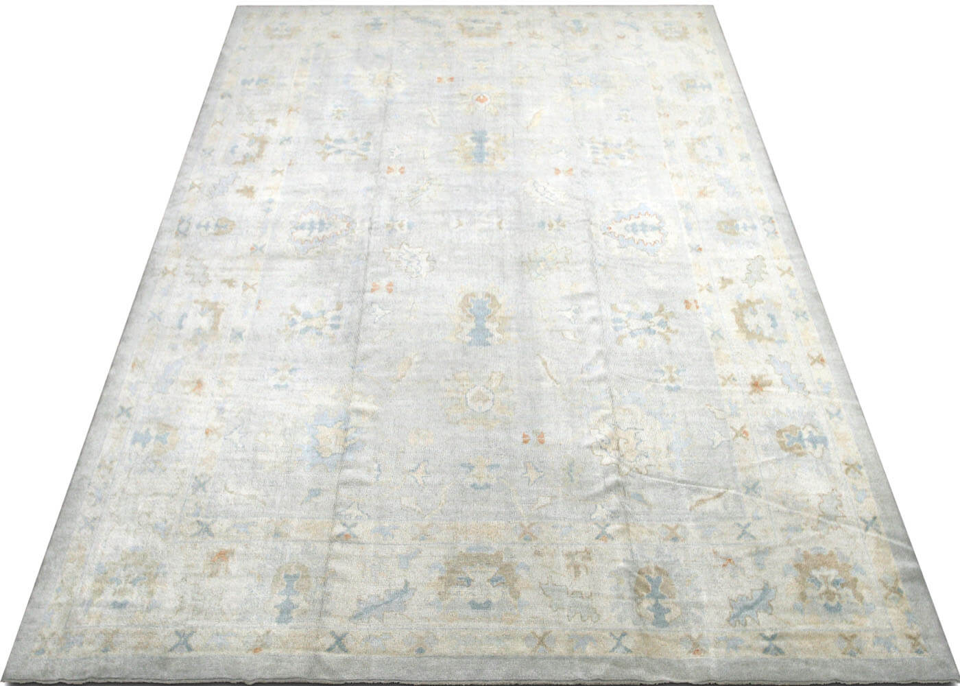 Vintage Turkish Oushak Rug - 12' x 16'5"