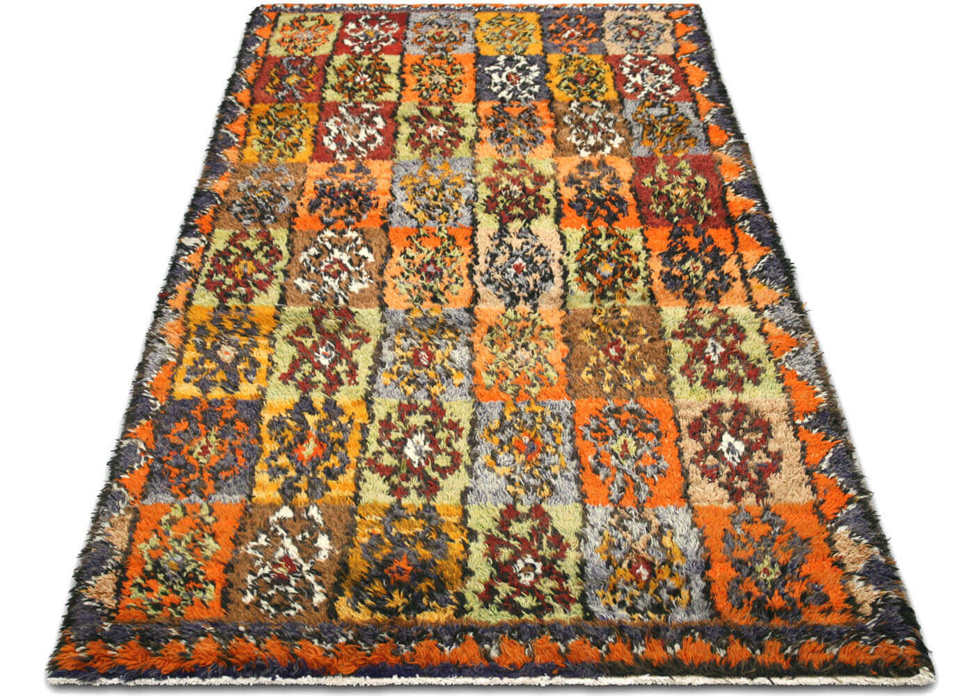 Vintage Turkish Tulu Rug - 4' x 7'9"