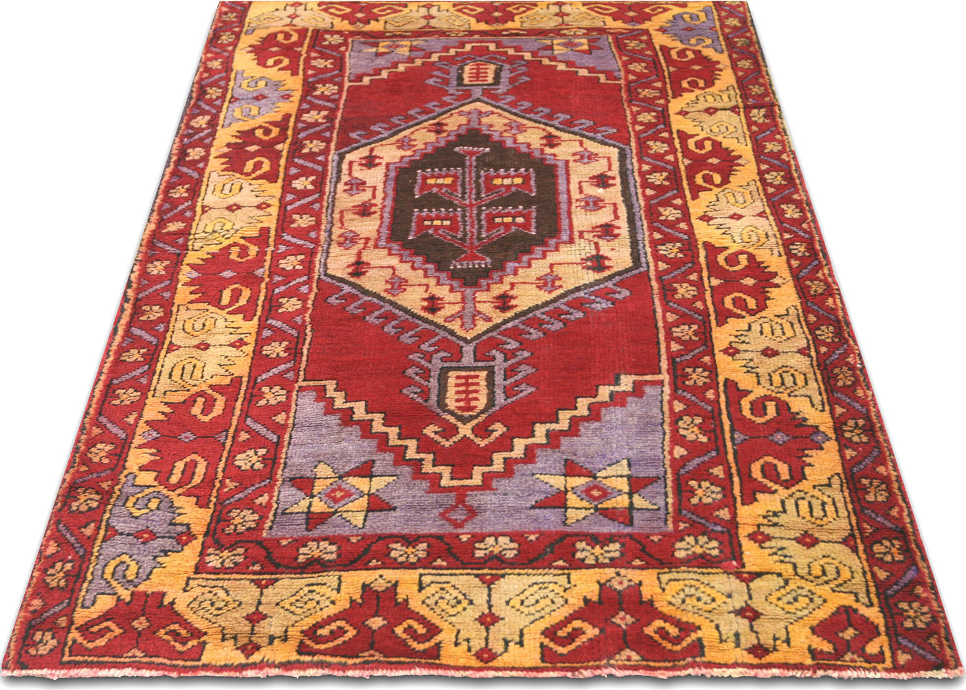 Vintage Turkish Oushak Rug - 3'2" x 5'4"