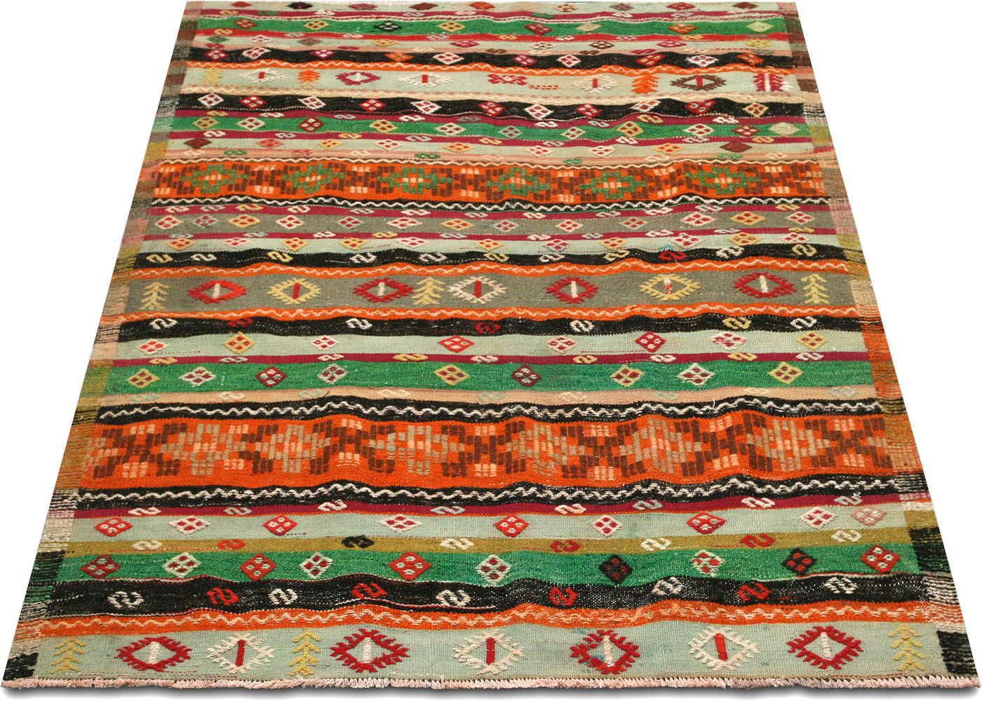 Vintage Turkish Kilim - 5'1" x 6'