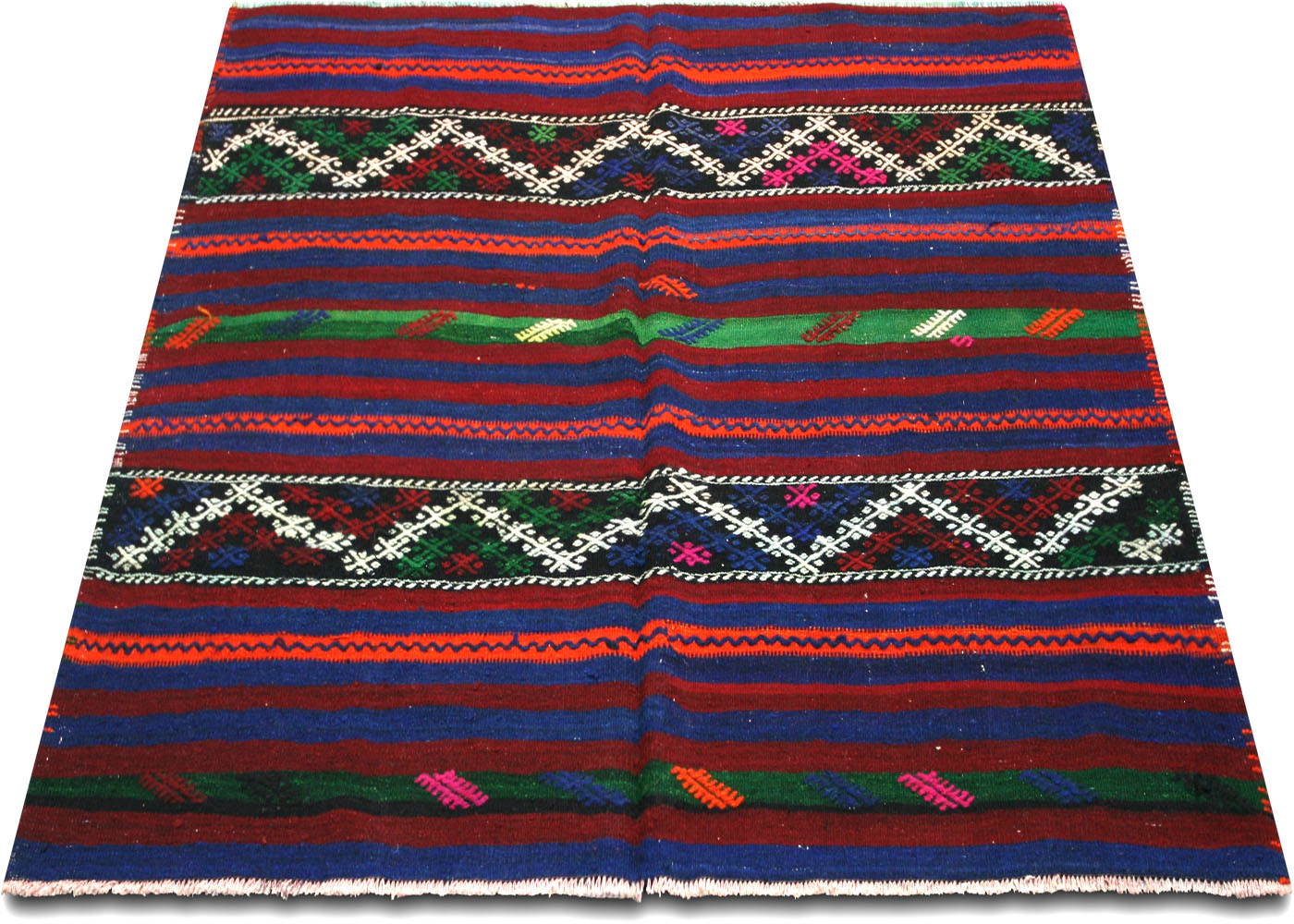 Vintage Turkish Kilim - 4'2" x 5'8"