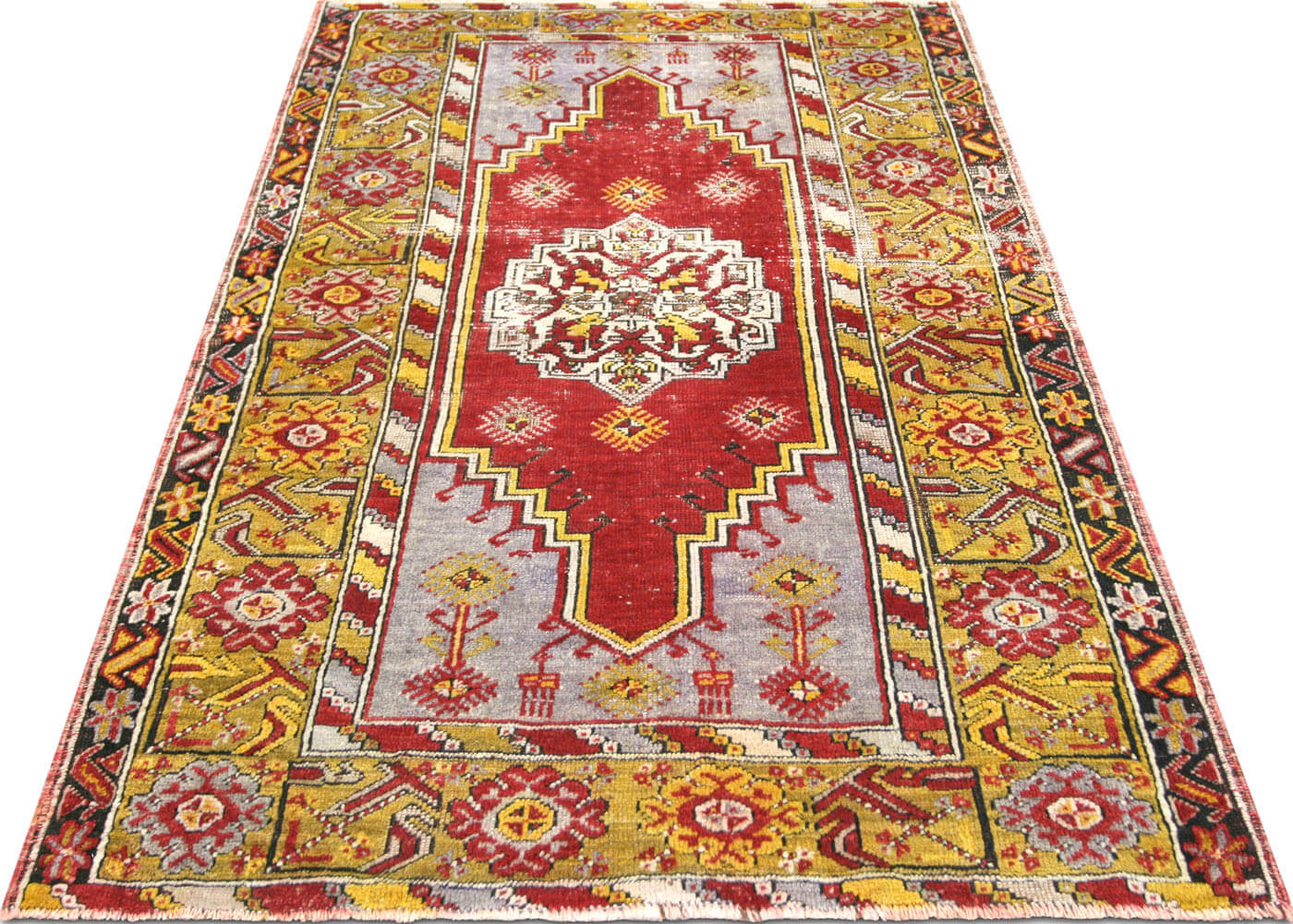 Vintage Turkish Oushak Rug - 3'7" x 5'3"