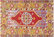 Vintage Turkish Oushak Rug - 3'7" x 5'1"