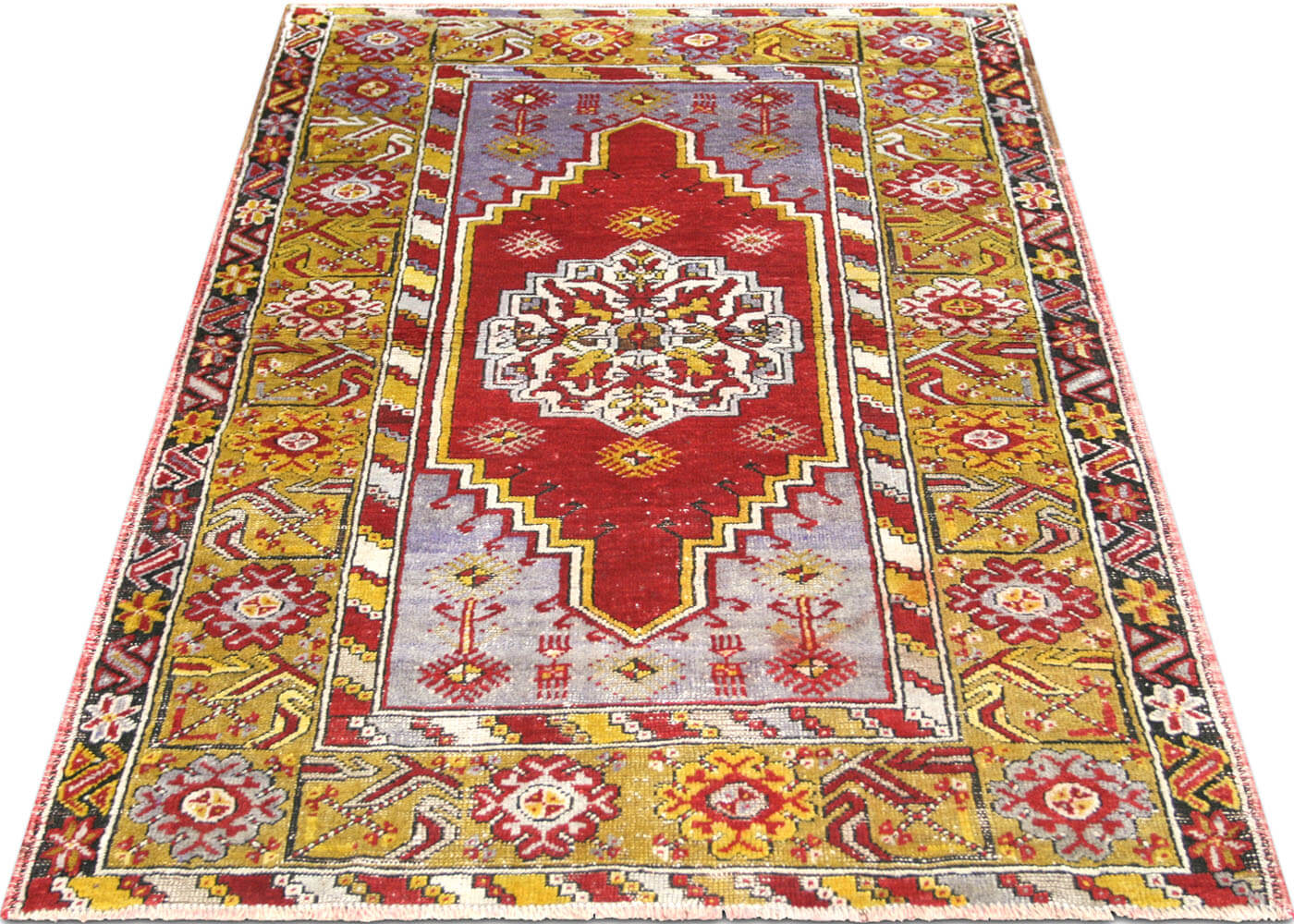 Vintage Turkish Oushak Rug - 3'7" x 5'1"