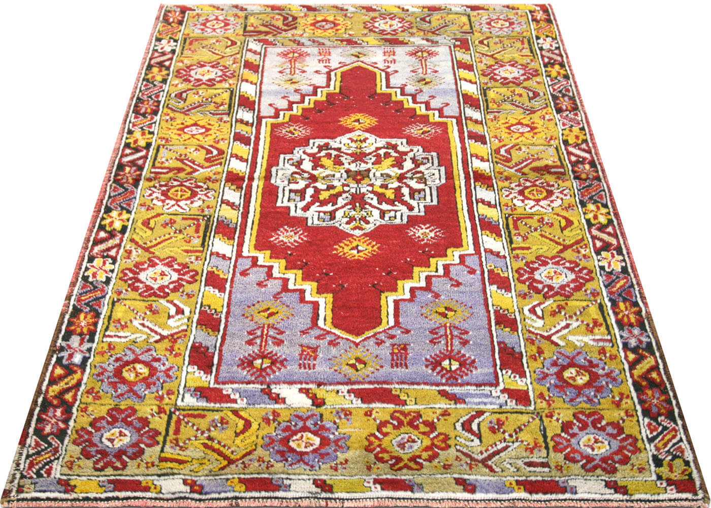 Vintage Turkish Oushak Rug - 3'7" x 5'1"