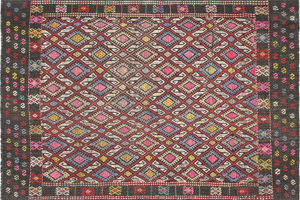 Vintage Turkish Kilim - 4'3