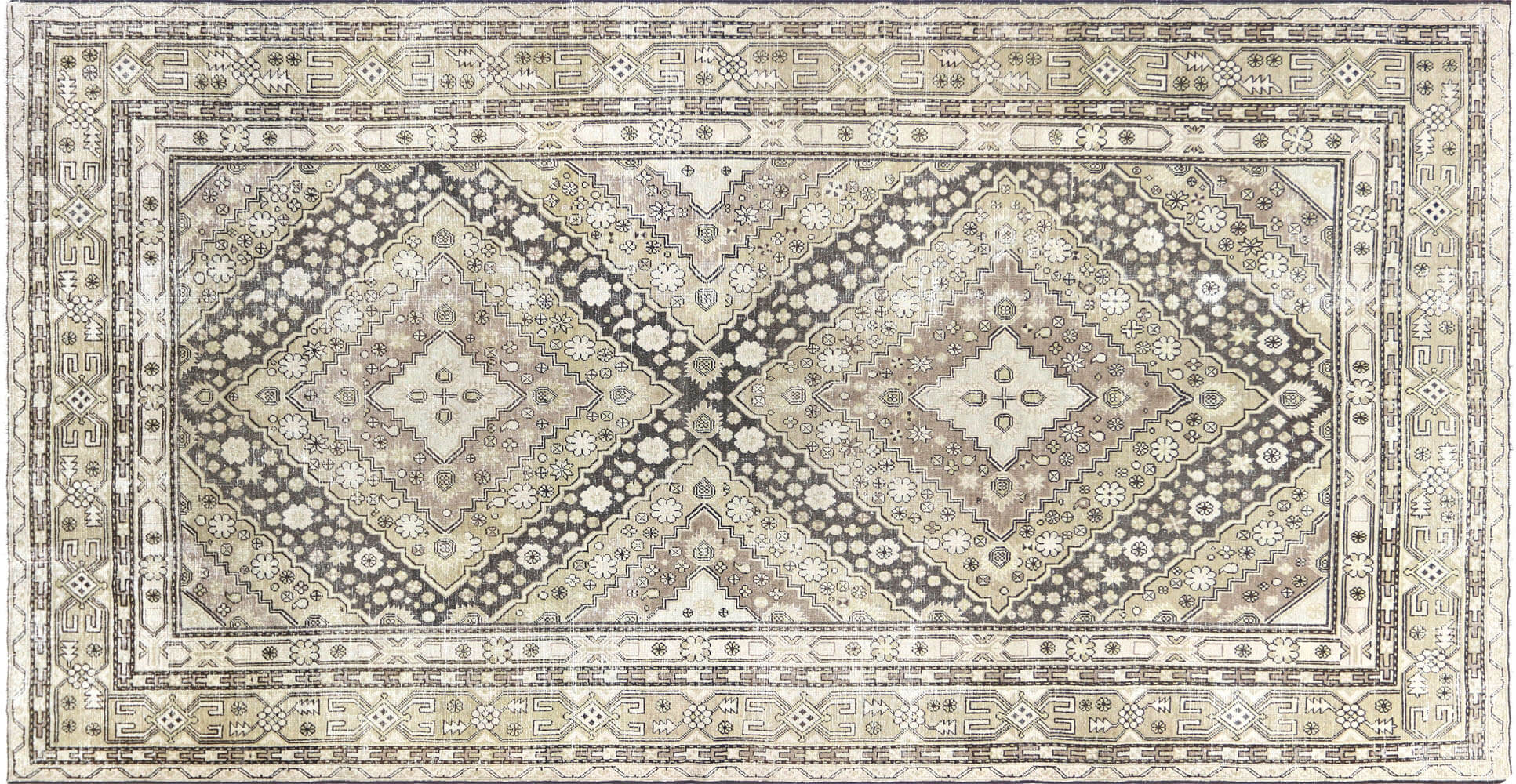 Vintage Khotan Carpet - 6'6" x 12'6"