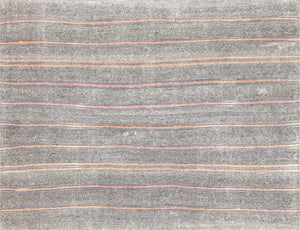 Vintage Turkish Rag Kilim - 7'1" x 9'3" - 140049