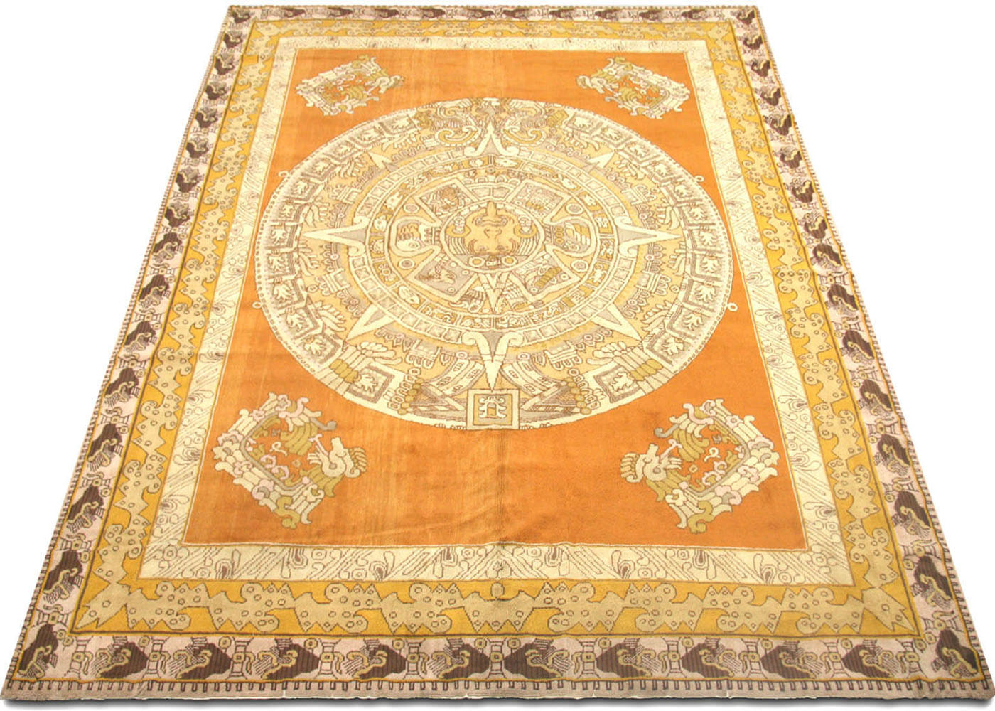 Vintage Turkish Oushak Rug - 8'7" x 11'10"