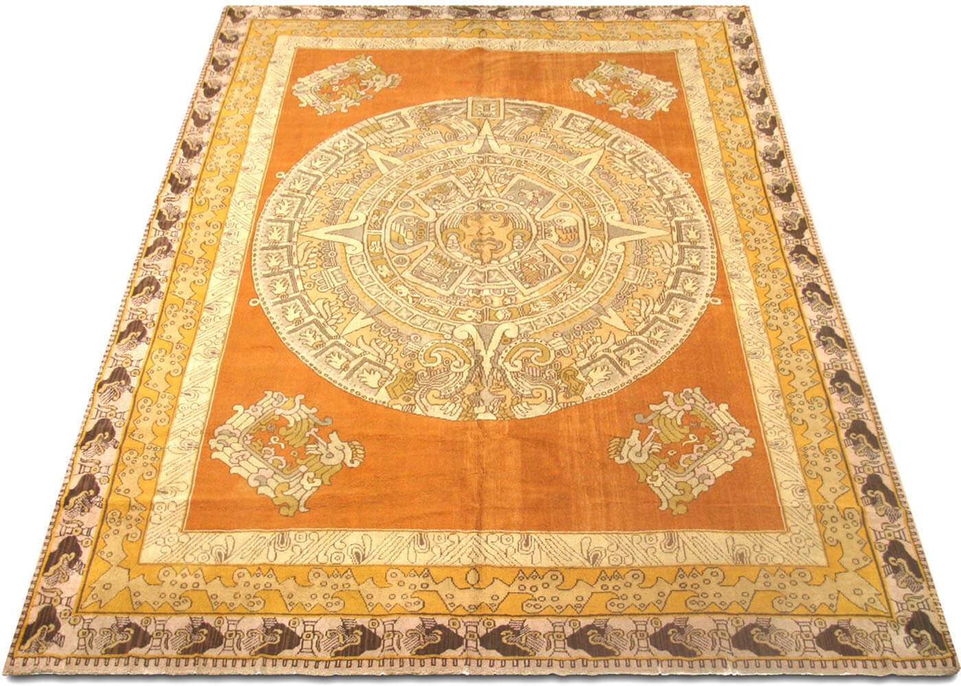 Vintage Turkish Oushak Rug - 8'7" x 11'10"