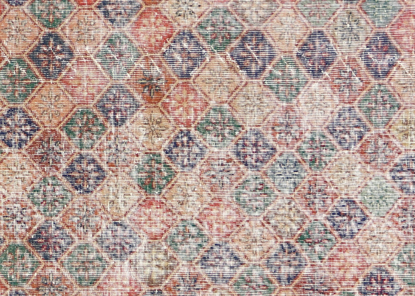 Vintage Turkish Mid-Century-Modern Rug - 7'9" x 9'9"