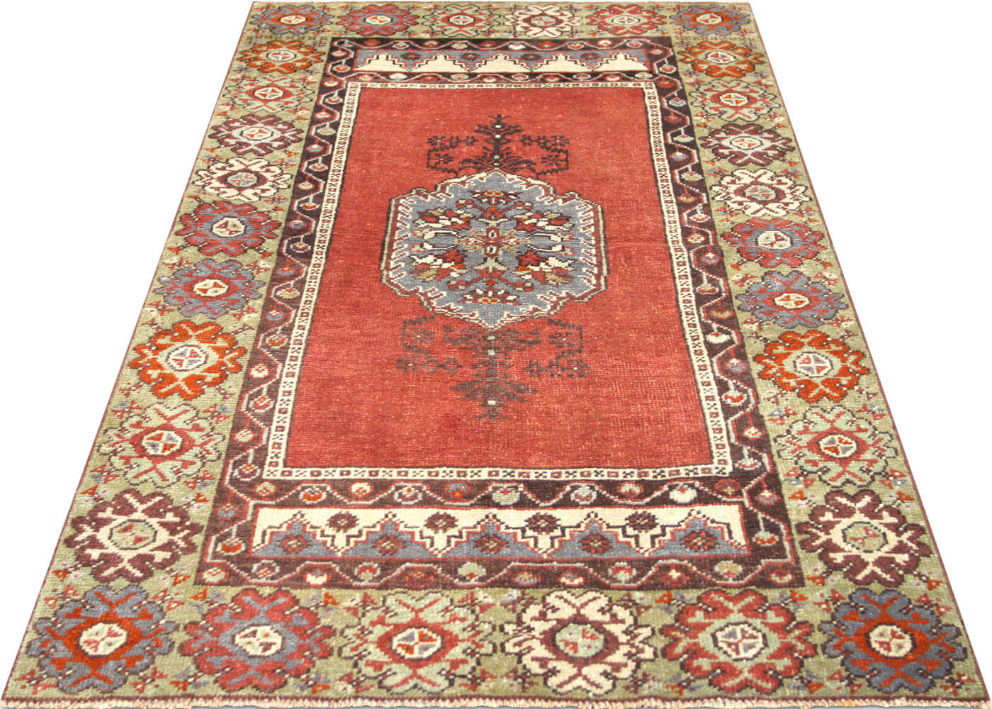 Vintage Turkish Oushak Rug - 3'2" x 5'7"