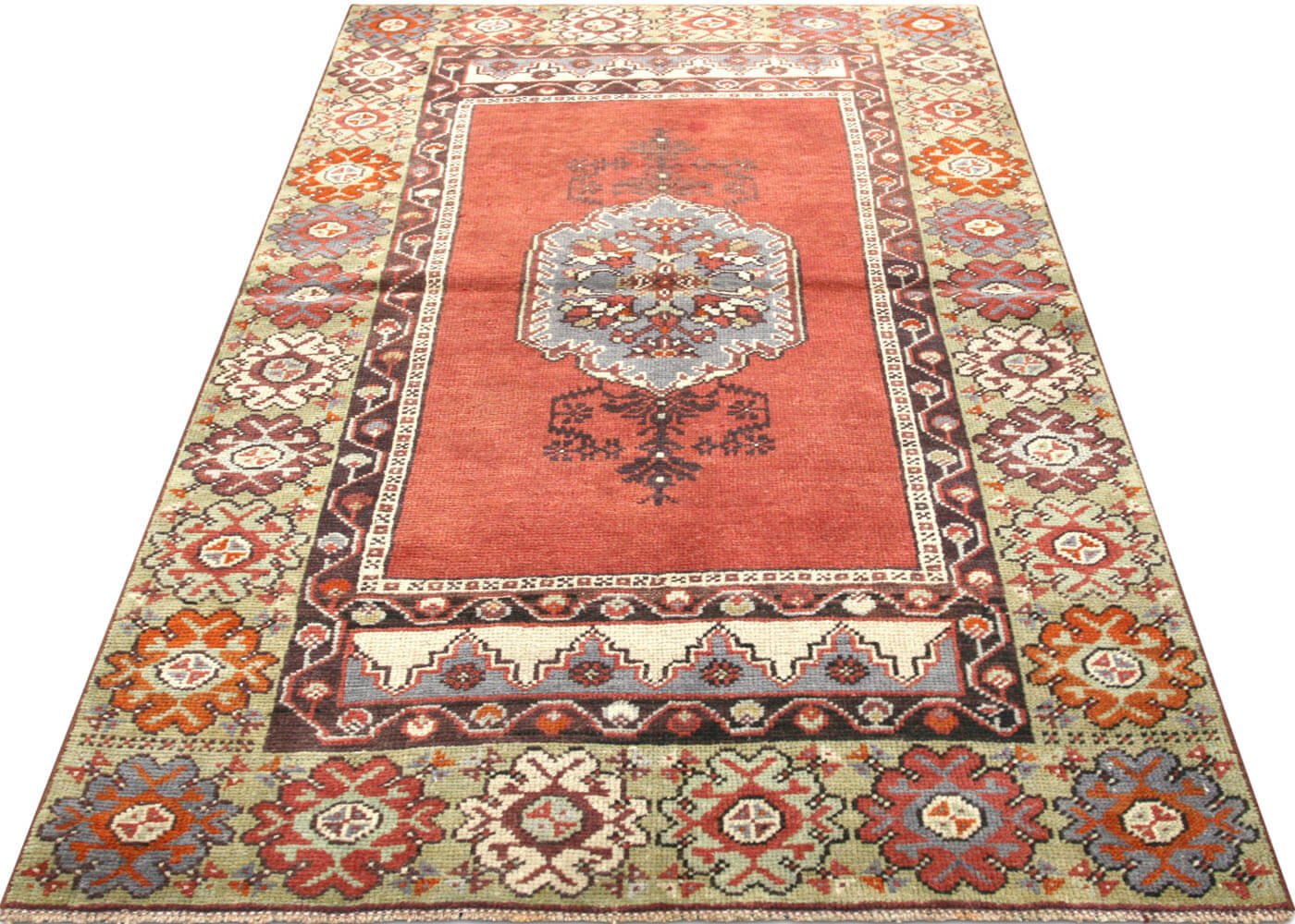 Vintage Turkish Oushak Rug - 3'2" x 5'7"