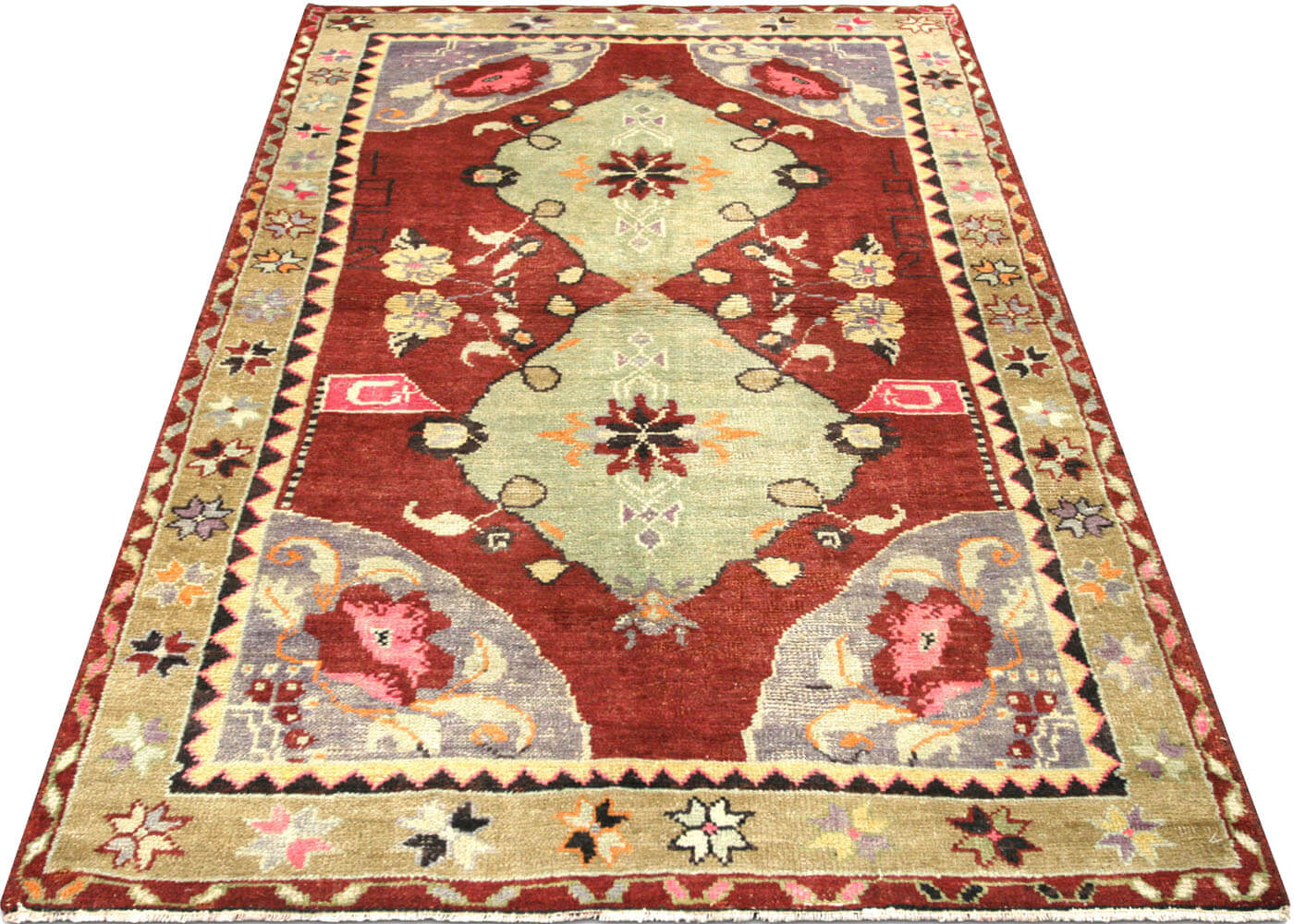 Vintage Turkish Oushak Rug - 3'3" x 5'4"