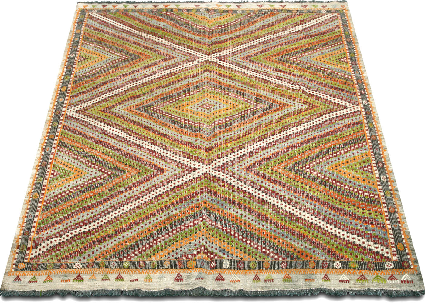 Vintage Turkish Kilim - 6'11" x 8'8"