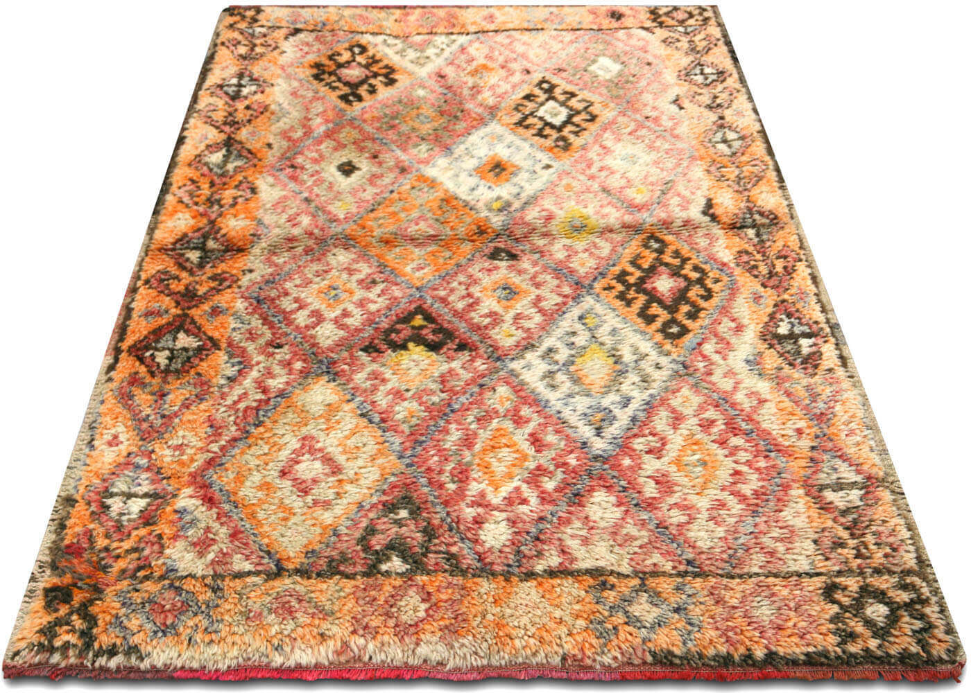 Vintage Turkish Tulu Rug - 3'9" x 5'7"