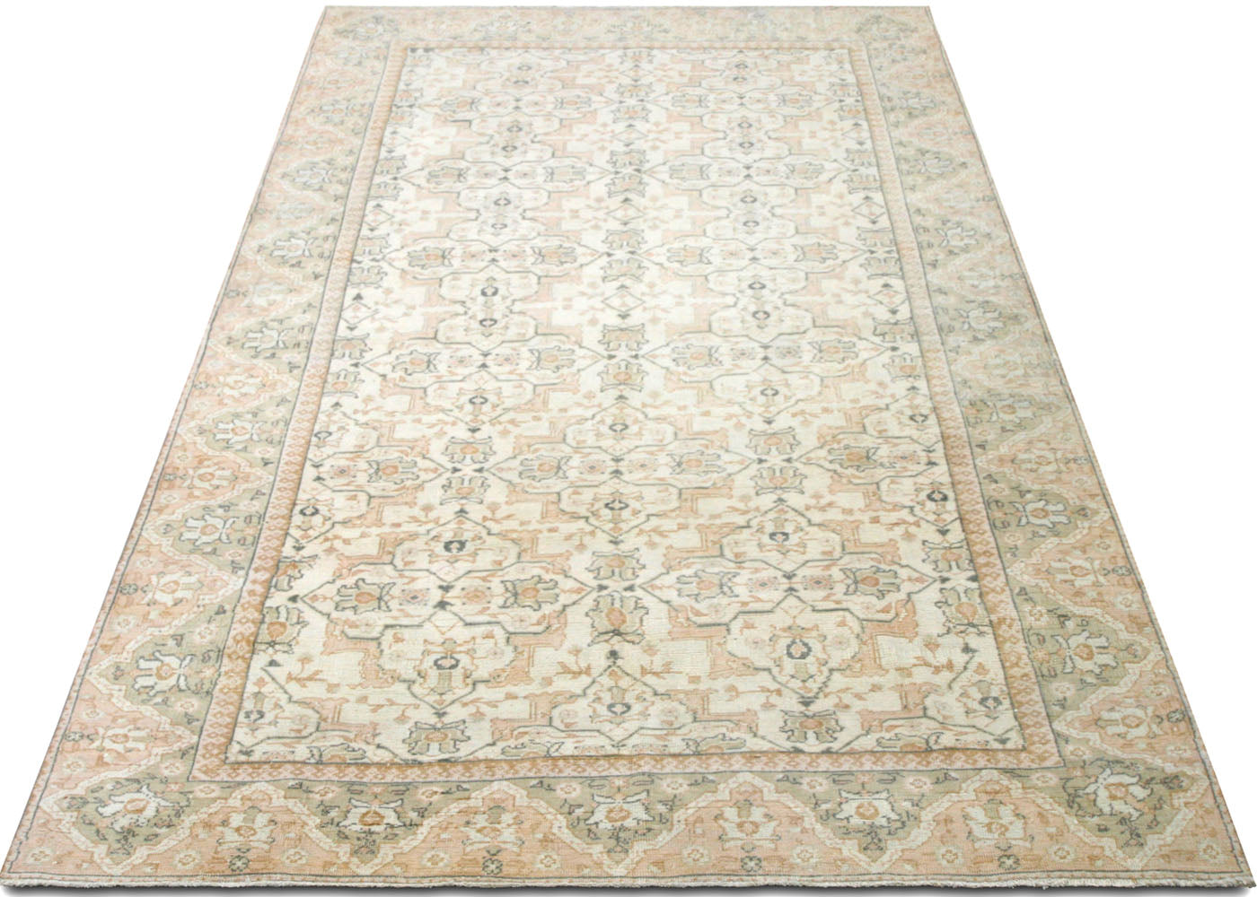 Vintage Turkish Oushak Rug - 5'8" x 10"